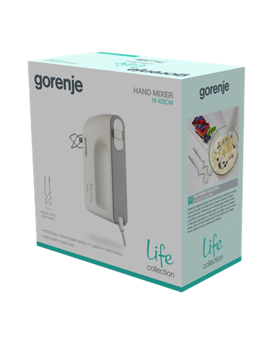Mixer Manual Gorenje M420CW, Alb