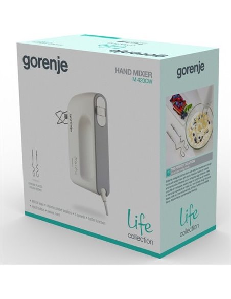 Миксер ручной Gorenje M420CW, Белый Миксер ручной Gorenje M420CW, Белый
