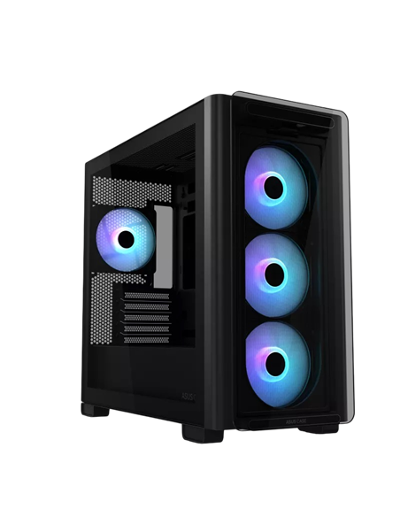 Компьютерный корпус ASUS A23 PLUS TG ARGB, Mini-Tower, Чёрный