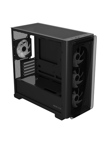 Компьютерный корпус ASUS A23 PLUS TG ARGB, Mini-Tower, Чёрный