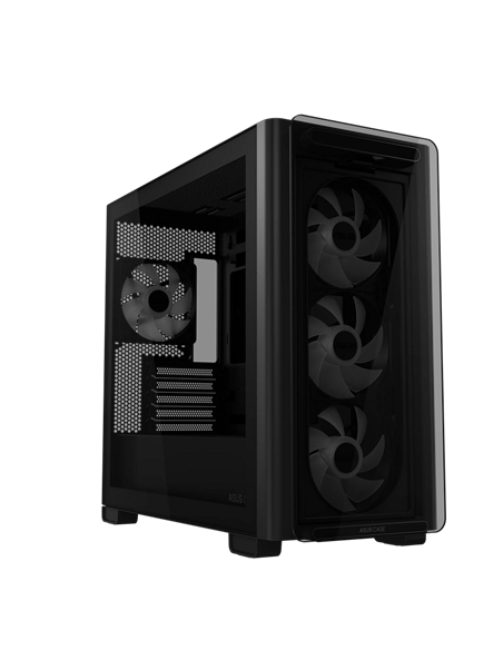 Компьютерный корпус ASUS A23 PLUS TG ARGB, Mini-Tower, Чёрный