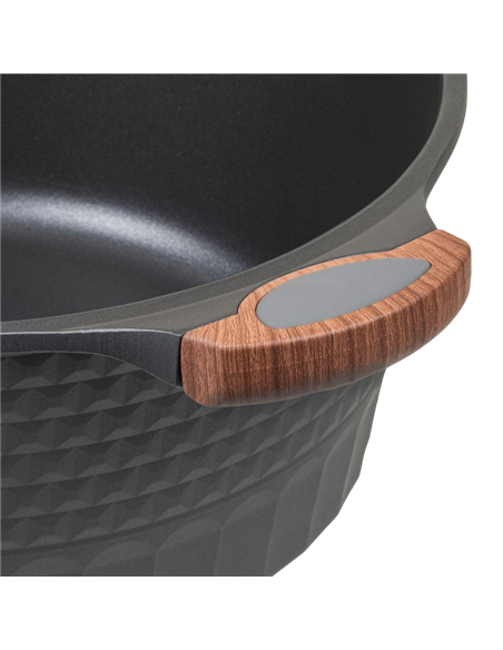 Кастрюля RESTO 93508, 9,7л, 32см, Серый