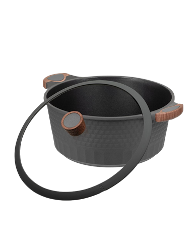 Кастрюля RESTO 93508, 9,7л, 32см, Серый