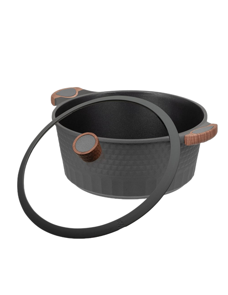 Кастрюля RESTO 93508, 9,7л, 32см, Серый