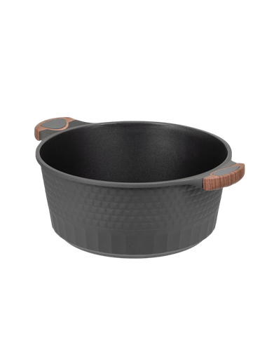 Кастрюля RESTO 93508, 9,7л, 32см, Серый