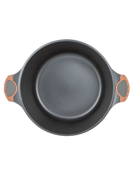 Кастрюля RESTO 93508, 9,7л, 32см, Серый