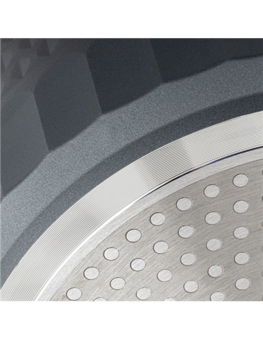 Кастрюля RESTO 93508, 9,7л, 32см, Серый