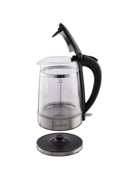 Электрочайник Gorenje K17GDW, Чёрный Электрочайник Gorenje K17GDW, Чёрный