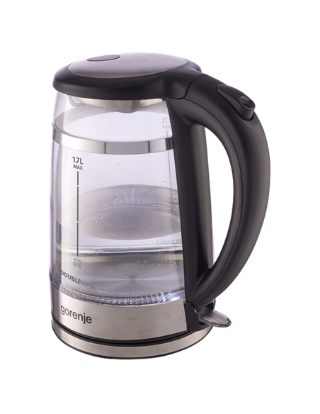 Электрочайник Gorenje K17GDW, Чёрный Электрочайник Gorenje K17GDW, Чёрный