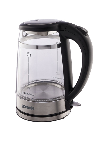 Электрочайник Gorenje K17GDW, Чёрный Электрочайник Gorenje K17GDW, Чёрный