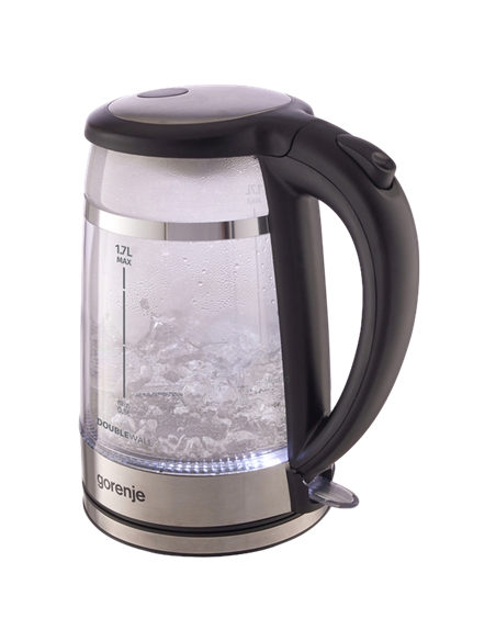 Электрочайник Gorenje K17GDW, Чёрный Электрочайник Gorenje K17GDW, Чёрный