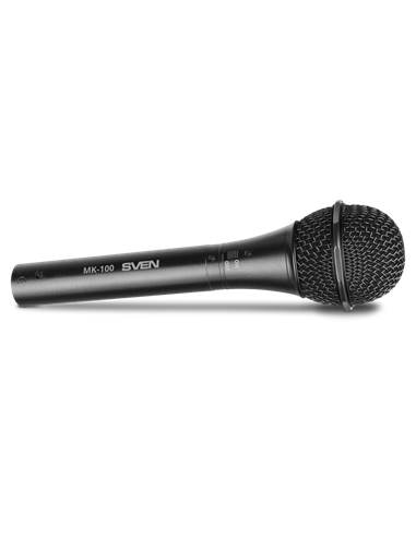 Microfon Karaoke SVEN MK-100, Cu fir, Negru