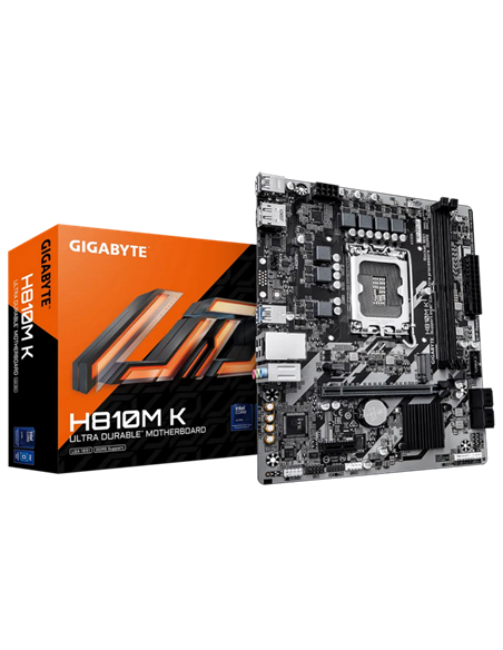 Материнская плата Gigabyte H810M K, LGA1851, Intel H810, Micro-ATX