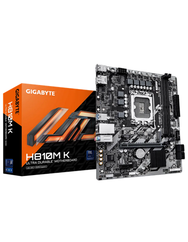 Материнская плата Gigabyte H810M K, LGA1851, Intel H810, Micro-ATX
