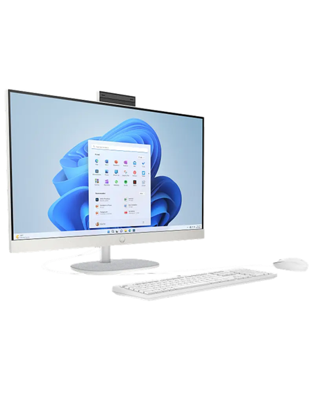 Computer All-in-One HP 27-cr1031ci, 27", Intel Core Ultra 7 155U, 16GB/512GB, FreeDOS, Shell White