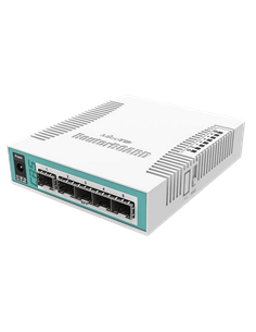 Comutator Router MikroTik CRS106-1C-5S, Alb