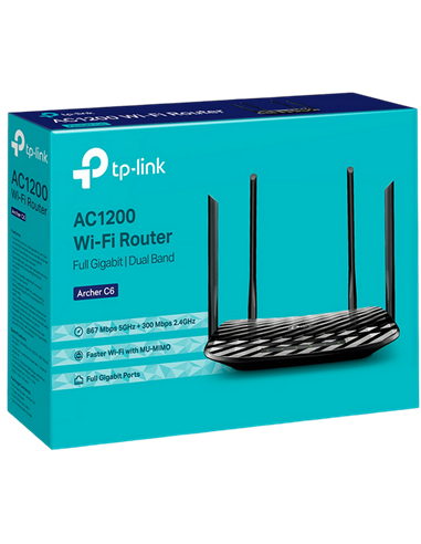 Беспроводной маршрутизатор TP-LINK Archer C6, Чёрный