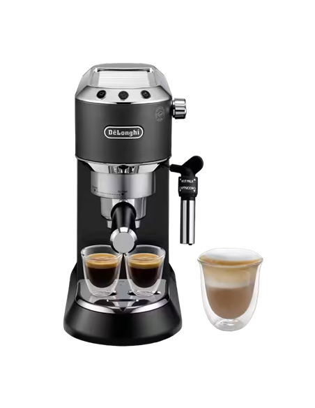 Cafetiera manuala DeLonghi Dedica Pump Espresso, 1300W, Negru Cafetiera manuala DeLonghi Dedica Pump Espresso, 1300W, Negru