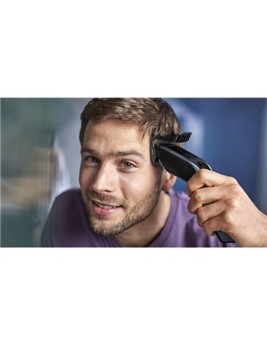 Aparat de tuns Philips Series 3000 HC3530/15, Albastru deschis | Negru