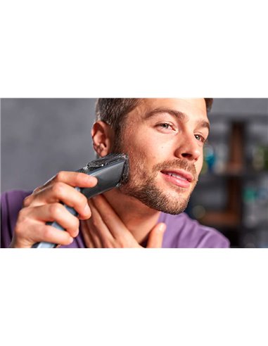 Aparat de tuns Philips Series 3000 HC3530/15, Albastru deschis | Negru