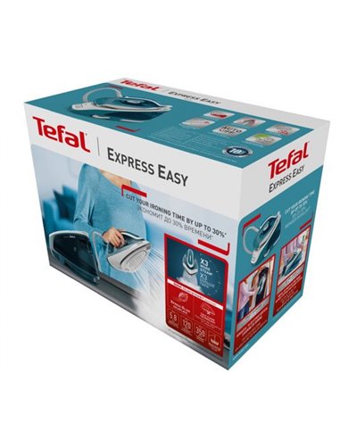 Утюг с парогенератором Tefal SV6131E0, 2200Вт, Голубой