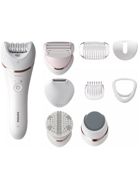 Epilator PHILIPS BRE740/10, Alb Epilator PHILIPS BRE740/10, Alb