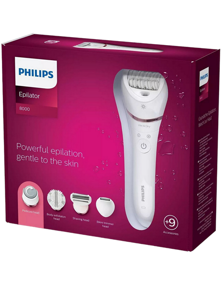 Epilator PHILIPS BRE740/10, Alb Epilator PHILIPS BRE740/10, Alb