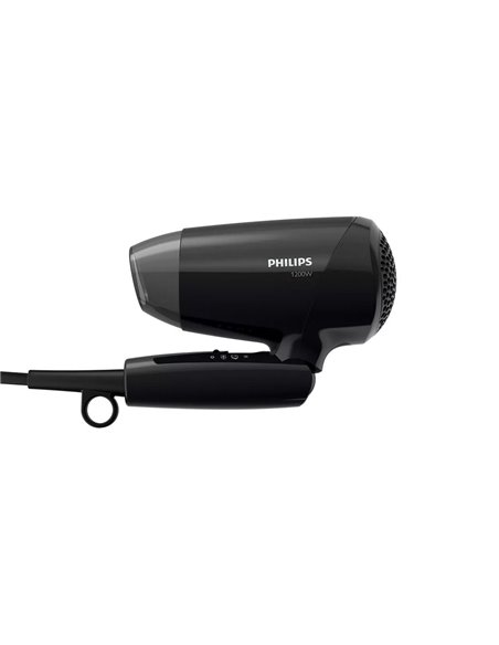 Uscător de păr compact Philips EssentialCare BHC010/10, 1200 W, Negru