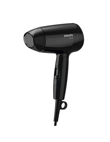Компактный фен Philips EssentialCare BHC010/10, 1200 Вт, Чёрный