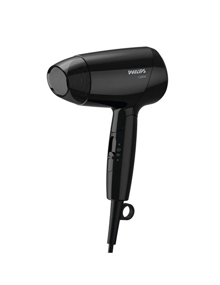 Компактный фен Philips EssentialCare BHC010/10, 1200 Вт, Чёрный