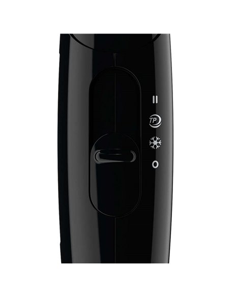 Uscător de păr compact Philips EssentialCare BHC010/10, 1200 W, Negru