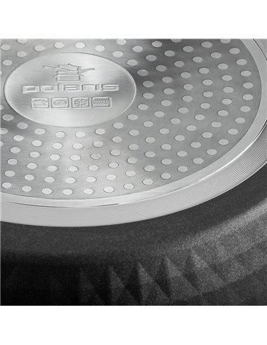 Сковорода Polaris Kontur-28F, 28cm, Серый