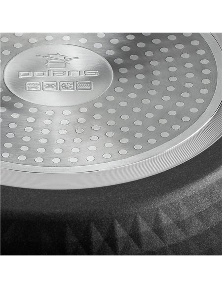 Сковорода Polaris Kontur-28F, 28cm, Серый