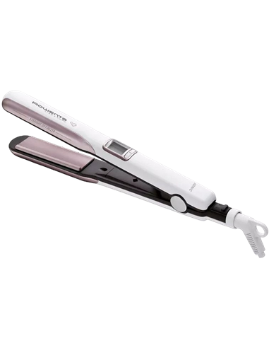 Placă de îndreptat părul Rowenta Premium Care Liss & Curl SF7660F0, Alb | Roz