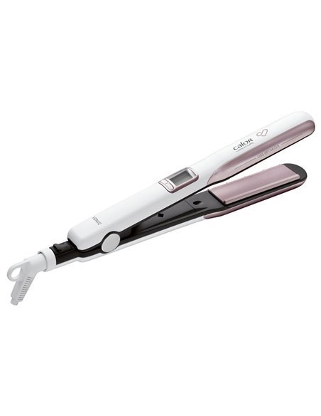 Placă de îndreptat părul Rowenta Premium Care Liss & Curl SF7660F0, Alb | Roz