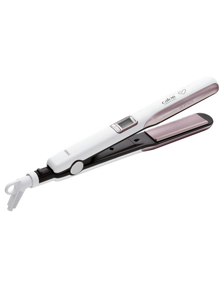 Placă de îndreptat părul Rowenta Premium Care Liss & Curl SF7660F0, Alb | Roz