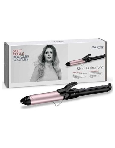 Ondulator de păr BaByliss C332E, Negru | Roz