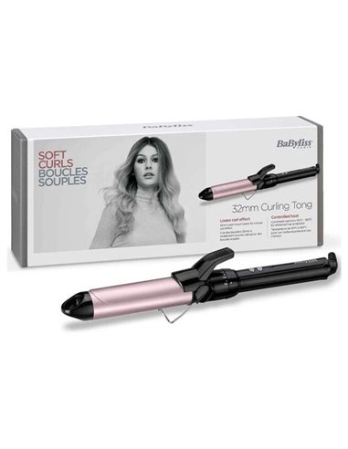 Ondulator de păr BaByliss C332E, Negru | Roz
