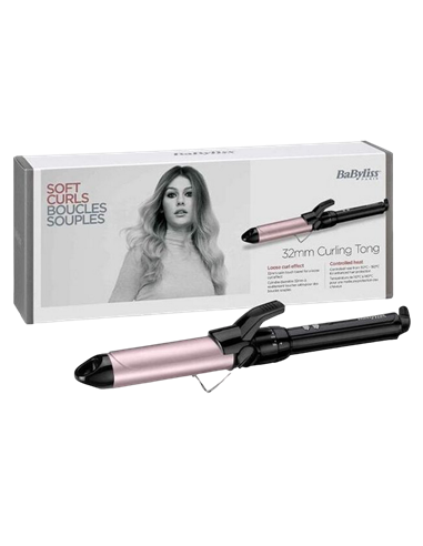 Ondulator de păr BaByliss C332E, Negru | Roz