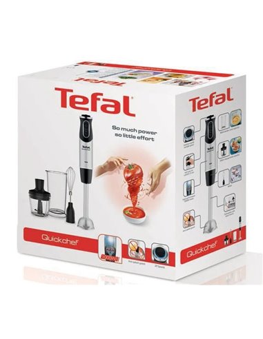 Blender de mână Tefal Quickchef, Negru / Inox