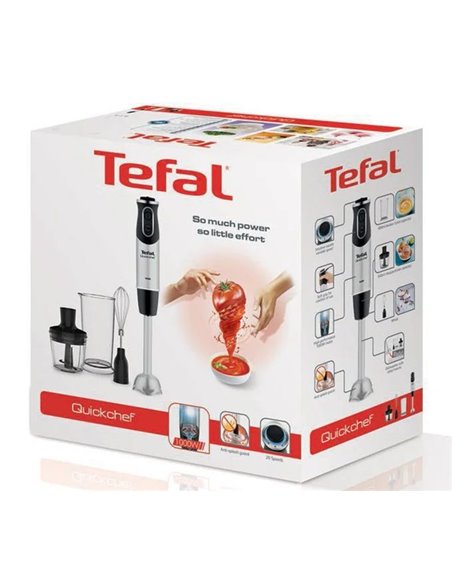 Blender de mână Tefal Quickchef, Negru / Inox
