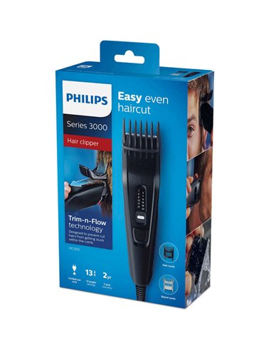 Aparat de tuns Philips Series 3000 HC3510/15, Negru