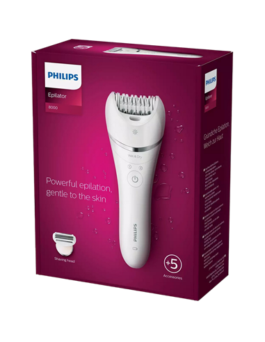 Epilator PHILIPS BRE710/00, Alb
