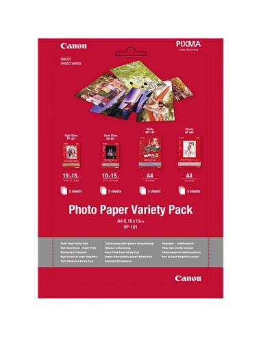 Hârtie fotografică Canon Photo Paper Variety Pack, A4