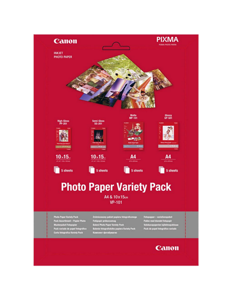 Фото бумага Canon Photo Paper Variety Pack, A4