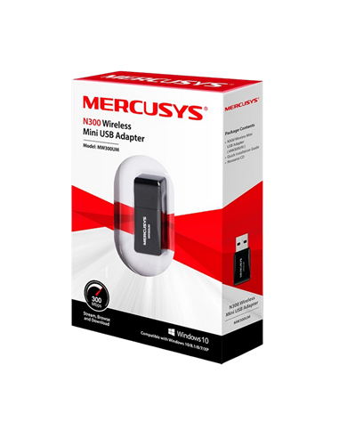 Adapter USB MERCUSYS MW300UM, Negru