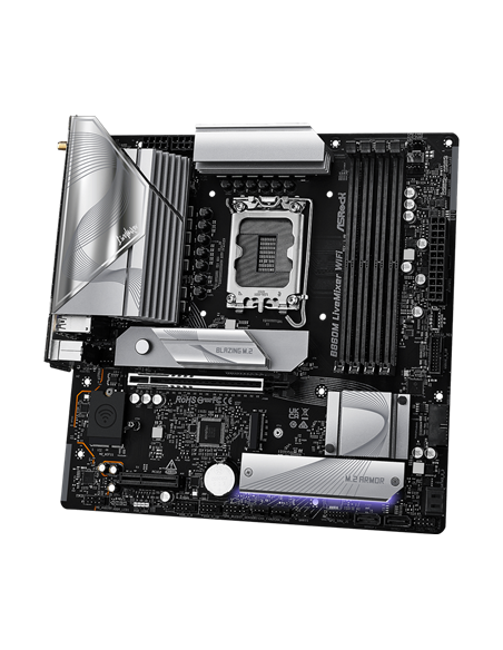 Материнская плата ASRock B860M LiveMixer WiFi, LGA1851, Intel B860, Micro-ATX
