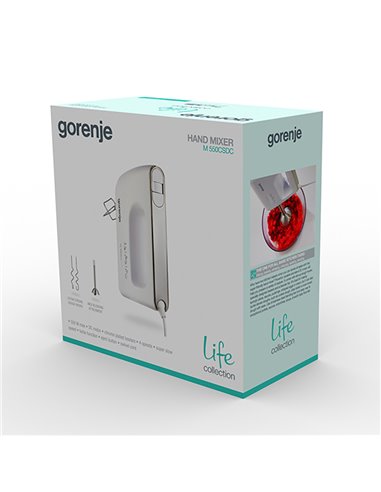 Mixer Manual Gorenje M 550CSDC, White