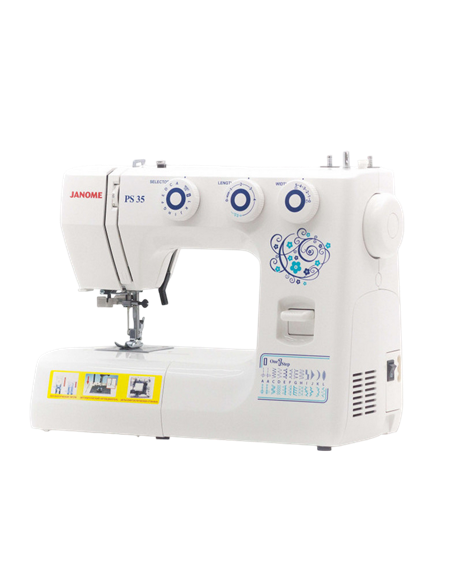 Mașină de cusut JANOME PS-35, Alb Mașină de cusut JANOME PS-35, Alb