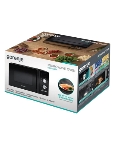 Микроволновая печь Gorenje MO20A3BH, Чёрный